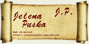 Jelena Puška vizit kartica